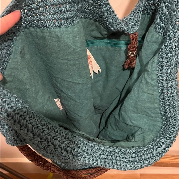 Sakroots Green and Brown Shoulder Bag - Picture 3 of 7